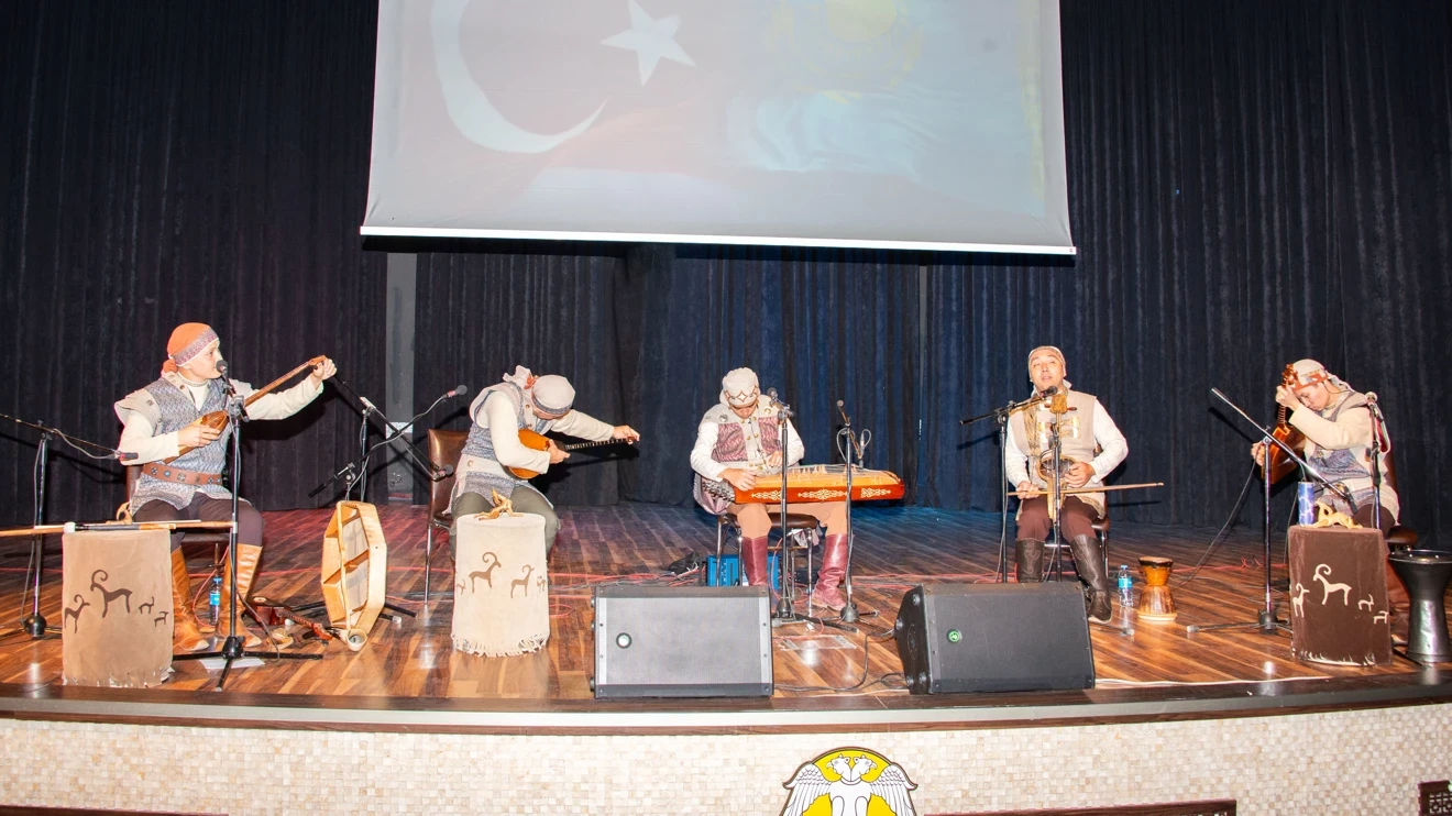 Famous Kazakh music group Turan gave a concert at Selçuk University